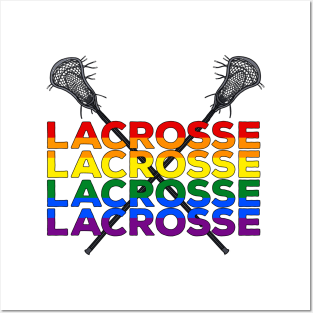 Lacrosse Rainbow Posters and Art